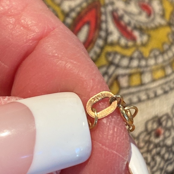 🎉 AUTHENTIC VINTAGE UP CYCLED LOUIS VUITTON PENDANT WITH 14K CHAIN NECKLACE ‼️ - Picture 5 of 11